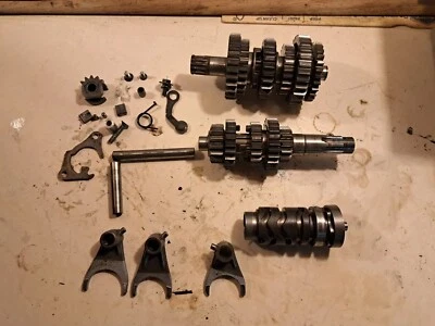 Suzuki RM250 1990 89-95 transmisión engranajes eje horquilla cambio tambor completo Foto 1 de 4