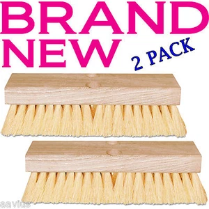 Magnolia 10DTL 10-inch Deck Scrub Indoor/Outdoor Concrete Hard Floor Brush 2 PK - Picture 1 of 1