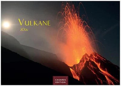 CASARES FINE ART EDITION Vulkane Kalender 2026 - Wandkalender Fotokalender Naturkalender 35x50cm...
