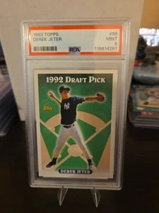 1993 DEREK JETER TOPPS #98 1992 DRAFT PICK ROOKIE CARD PSA 9 - Picture 1 of 2