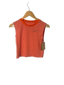 New Nike Girls Medium (M) Dri-Fit Yoga Tank Top Pink Salt - Picture 1 of 4