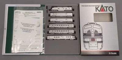 Kato 106-090-DCC N 比例 CB&Q & Silver Streak Zephyr 柴油客运列车套件 — 第 1/2 张图片