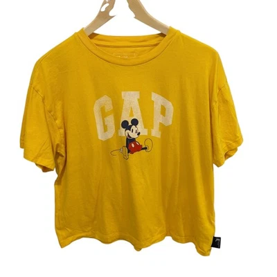 Camiseta recortada gráfica Gap x Disney Top Mickey Mouse mediana Y2K años 90 Foto 1 de 4