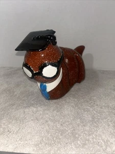 Vintage Anthropomorphic BROWN Graduating Caterpillar Bookends BOOKWORM - Picture 1 of 9