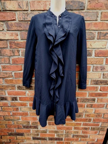 TORY BURCH Bellissimo abito usat Toryh B aglia t 0 lu bluy n anica manic