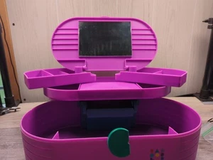 Vintage 80er-90er Retro Caboodles 2650 großer ovaler Reise Kosmetik Koffer 3 Etagen - Bild 1 von 10