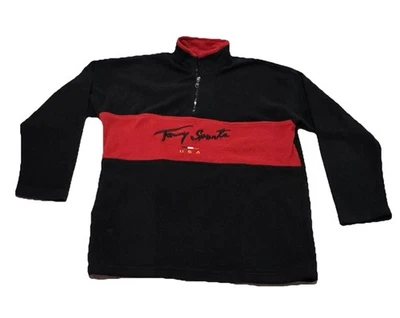 Moletom Tommy Hilfiger Sports Vintage 1/4 Zíper Lã Old School Adulto Tamanho M - Imagem 1 de 4