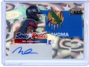 Leaf Metal State Pride NIC ANDERSON RC 2025 refractor automático #4/15 Oklahoma STAR - Imagen 1 de 2