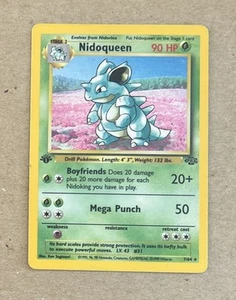 1999 Pokemon Nidoqueen 1st Edition Jungle Card 7/64 - Picture 1 of 2
