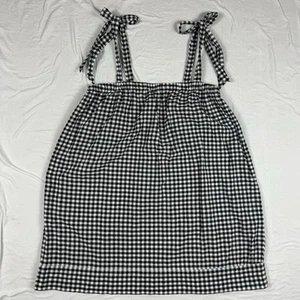 J. Crew Gingham Print Tie Shoulder Dress Gr. Small Sleeveless - Bild 1 von 20