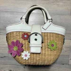 Bolso Coach Vintage Cesta de Paja con Motivo Floral M3K-4443 - Imagen 1 de 24