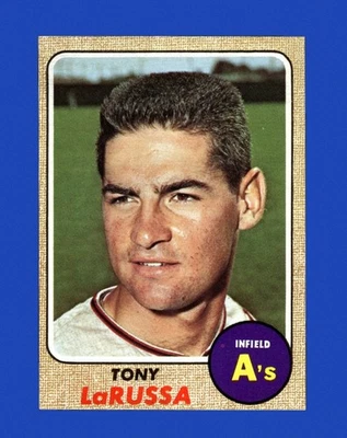 Коллекционные бейсбольные карточки 1968 Topps Set-Break No571 Tony Larussa NR-MINT *GMCARDS* - Изображение 1 из 2