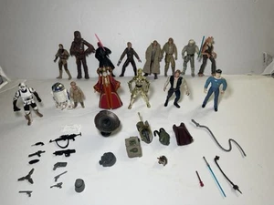 Star Wars Figures 1996-2005 Lot Of 15 Figures Plus Some Accessories - Picture 1 of 15