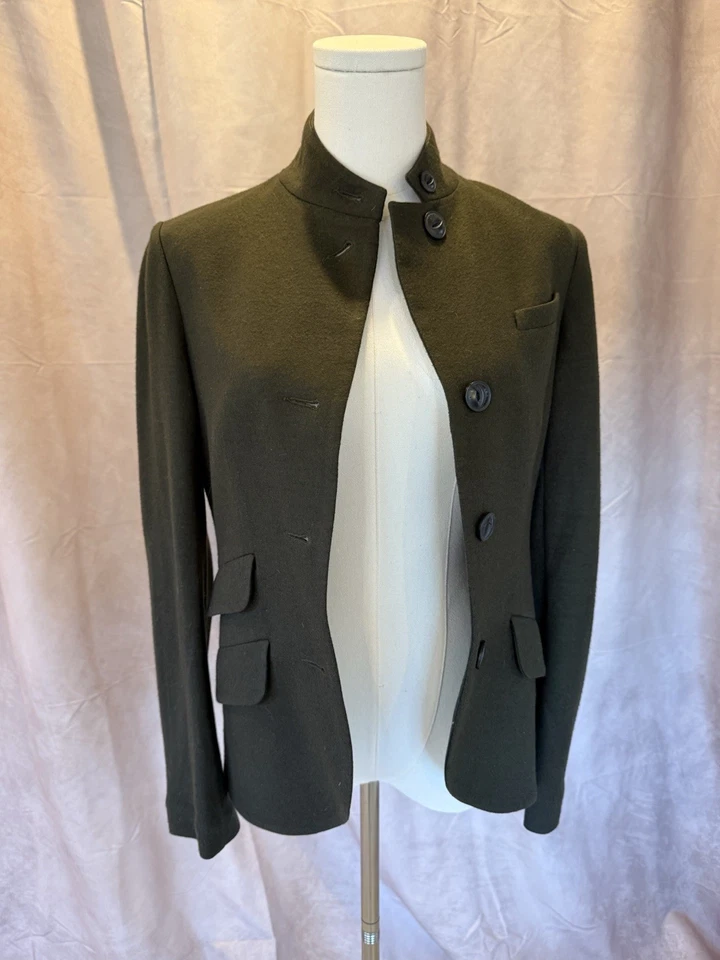 Rag & Bone Slade Blazer Women Size 0 / 100% Wool Jacket Olive  /  Forest Green - Image 1 of 4
