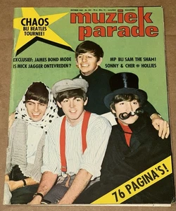 The Beatles Muziek Parade Magazin Ausgabe 103 Oktober 1965 Holland Lennon Poster - Bild 1 von 8