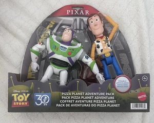Pixar Toy Story Buzz und Sheriff Woody 7" Pizza Planet Abenteuer Figurenset - Bild 1 von 3