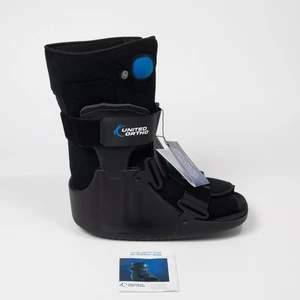 United Ortho Walking Boot CAM Walker Fracture Orthopedic Short XL Black Medical - Picture 1 of 7