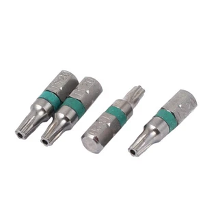 Broca de destornillador de seguridad Torx magnética TS20 25 mm x 6,3 mm 4 piezas - Imagen 1 de 4