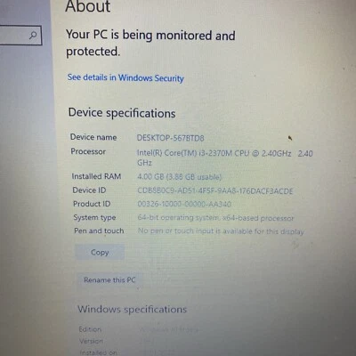 Toshiba Satellite Pro C850-1- i3- 4GB RAM - 15.6"  Bargain Student Laptop Used - Image 1 of 4