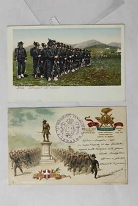 BERSAGLIERI-LOTTO 2 CARTOLINE-C27-195 - Picture 1 of 1