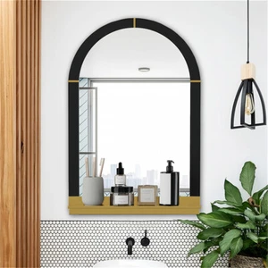 Large Wall Mirror Antique Black Framed Accent Mirror Entryway Living Room Decor - Picture 1 of 15