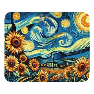 Sunflower Starry Night Field Mouse Pad - Afbeelding 1 van 1