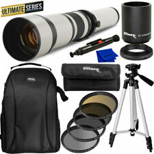 Ultimaxx 650-1300mm F/8 Super Zoom Lens for Nikon F Mount Zoom Lens Set