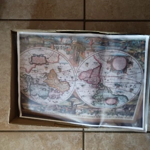 2 x Puzzle - Weltkarte und Katze NEU (?) Teile ? - Bild 1 von 4