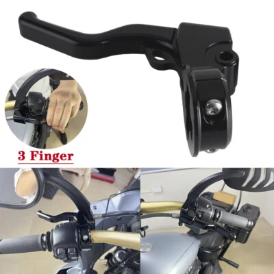 Palancas de manija de embrague de freno para Harley Softail Fat Boy FLFB Heritage Classic FLHC Foto 1 de 4