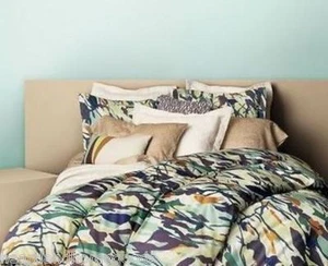 DVF Giant Brush Marks TWIN DUVET COVER SET Priority Ships COTTON SATEEN ABSTRACT - Picture 1 of 5