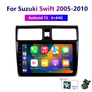 Wireless Carplay 4-64G Android For Suzuki Swift 2005-2010 Car Stereo Radio GPS - Picture 1 of 19