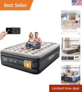 Materasso gonfiabile Queen Air PVC con pompa integrata letto portatile ospiti - Foto 1 di 10