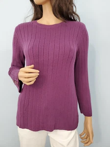 Suéter Simply Vera Wang para mujer púrpura manga larga talla mediana pequeño PM - Imagen 1 de 11