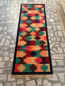 Alfombras tradicionales indias de invierno colcha tejida alfombra estilo vintage alfombras de yoga - Imagen 1 de 12