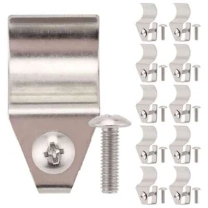 10 Pcs Vinyl Siding Clips Hooks Heavy Duty Hanger No-Hole Needed Outdoor Camera - Picture 1 of 12