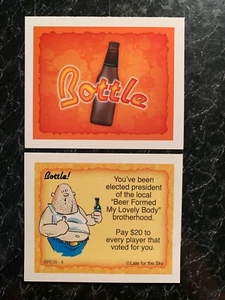 Monopoly BREWOPOLY Bottle Card BEER FORMED MY LOVELY BODY BROTHERHOOD Card #4 - Picture 1 of 2