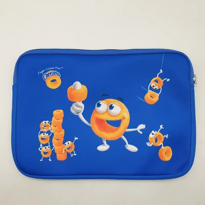 Cheezels Promotional Blue Promo Zip Up Kids Computer Laptop Bag Case LIKE NEW - image 1 of 4