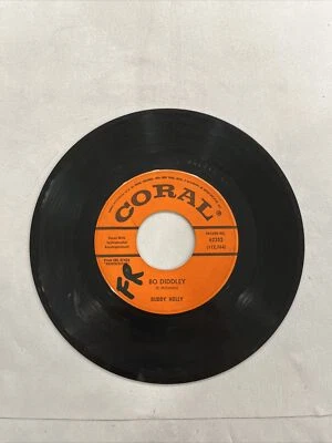 BUDDY HOLLY CRICKETS Bo Diddley / True Love Ways CORAL Single 45 RPM Vinyl Foto 1 de 4
