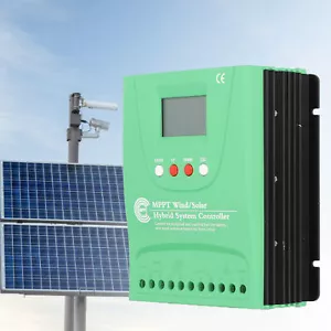 12V 24V Wind Solar Hybrid Charge Controller W/LCD Display MPPT Boost Charge HOT - Picture 1 of 29