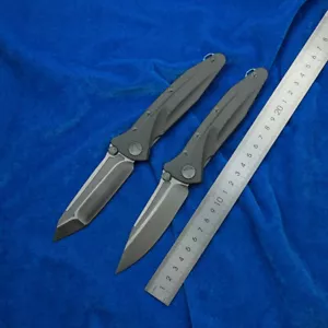 Delta Folding Knife D2 Blade Titanium Alloy Handle Outdoor Camping Survival Kitc - Picture 1 of 14