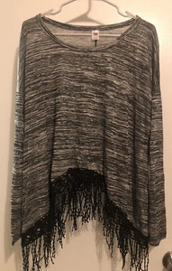 NWT Bongo Plus Fringe Shirt - Black/White/Gray - 2X - Picture 1 of 3