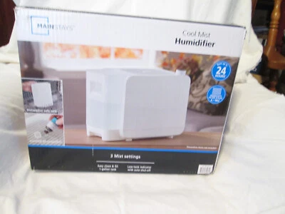 Humidificador Mainstays Cool Mist 1 gal MDH-0103JW blanco nuevo en caja Foto 1 de 3
