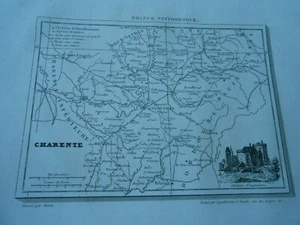 Carte de la Charente 1850 - Picture 1 of 1