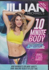 Brand New Jillian Michaels 10 Minute Body Transformation 2nd Edition DVD 2017 - Picture 1 of 2
