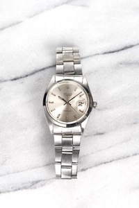 Vintage Rolex Oysterdate Precision Silver Dial 70s Ref 6694 Manual Wind 34mm - Picture 1 of 5