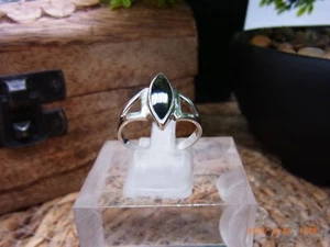 925 Silber Ring schwarzer Kunststein Gr. 18,8 mm / 59 Artnr. R.1729 - Bild 1 von 7