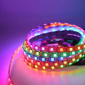 WS2812B pixel Led Strip light 30/60/144 pixels/m WS2812 Smart RGB IC Addressable - Picture 1 of 9