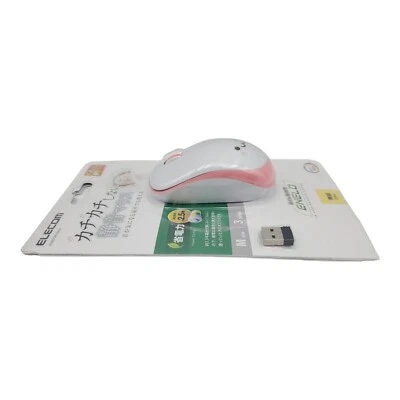 ELECOM Mouse Wireless M size 3 button IR sensor Power saving Pink M-IR07DRPN - Image 1 of 4