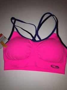 Champion Sports Bra medium Support Size XS Duo Dry Hot Pink Racer Back - Picture 1 of 12