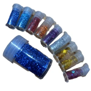 Glitzerpulver Streudeko  Glitter Bastelglitzer Streusterne Nagelglitzer Flitter - Bild 1 von 2